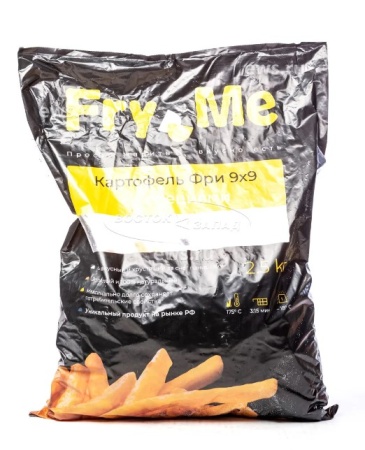 Картофель фри с панировкой Fry Me 9х9 мм 2,5 кг*5