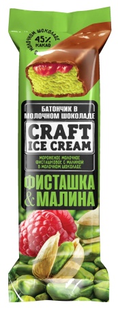 Батончик Мороженое CRAFT фисташка-малина 80 гр.*32 Талосто